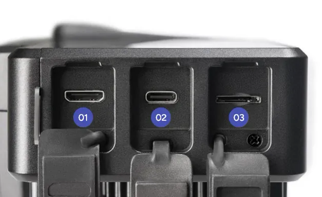 P6 HDMI、Type-C 与 MicroSD 接口